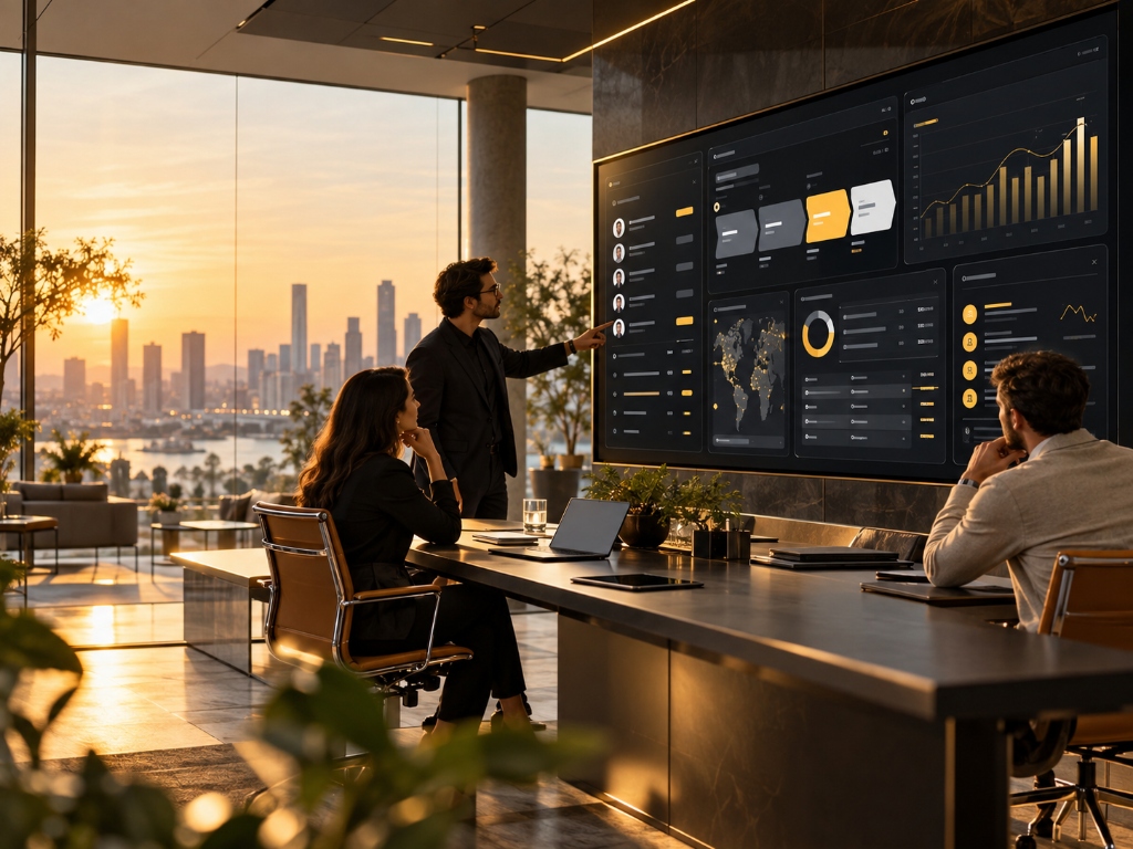 CRM ERP Dashboard Görünümü